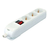 Tracon Budapest Kft. Tracon újravezetékezhető hord. elosztósáv 3 SHUKO, 16 A vezeték nélkül, kapcsolóval HUR-03K