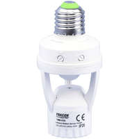 Tracon Budapest Kft. Mozgásérzékelő adapter, infra, E27 foglalatba 120fok, maximum 9 m, 10 s-5 min, 3-2000 lux TMB-E50 Tracon