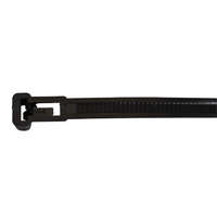 Tracon Budapest Kft. Kábelkötegelő 350x8,0 fekete, nyitható UV-álló 351-NY Tracon