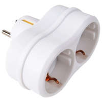 Tracon Budapest Kft. Többférőhelyes átalakító csatlakozó, fehér 2×SHUKO 16A TNS2 Tracon