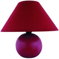 Rábalux Zrt. Vörös asztali lámpa, 19 cm - Ariel Rábalux 4906, 1xE14 foglalattal