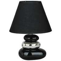Rábalux Zrt. Éjjeli lámpa, fekete kerámia, 25 cm - Salem Rábalux 4950, 1xE14 foglalattal