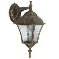 Rábalux Zrt. Kültéri falikar, felső függesztésű, antikolt arany színben - Toscana Rábalux 8391