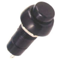 Somogyi Elektronic Kft. Nyomógomb /kerek/ fekete SP 10/BK