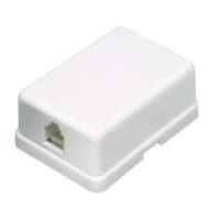 Somogyi Elektronic Kft. Telefon fali aljzat/1-es,falon kiv/ TS 1M/WH