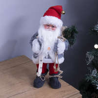 Somogyi Elektronic Kft. Táncoló, zenélő Mikulás, piros, 30 cm