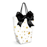 Globiz International Kft. Ajándéktasak - papír - 114 x 64 x 146 mm - 4 féle / csomag - 12 db / csomag (véletlenszerűen kerül kiválasztásra)