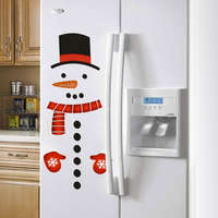 Globiz International Kft. Karácsonyi matrica szett - hóember - 40 x 70 cm