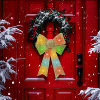 Globiz International Kft. LED-es masni dekoráció - fényes - arany - 11 színes LED - 40x30cm