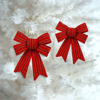 Globiz International Kft. Masni dekoráció - glitteres, piros - 13x17cm - 2 db/csomag