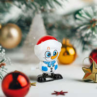 Globiz International Kft. Felhúzható ugráló hóember- 7x5cm