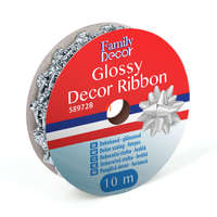 Globiz International Kft. Dekor szalag - fényes - 2,74 m - ezüst