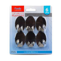 Globiz International Kft. Öntapadós akasztó - rozsdamentes acél - 6 db / csomag