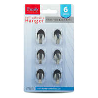 Globiz International Kft. Öntapadós akasztó - rozsdamentes acél - 6 db / csomag