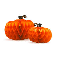 Globiz International Kft. Halloween-i dekoráció - tök lampion - papír - 25/30 cm - 2 db / csomag