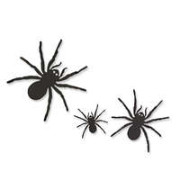 Globiz International Kft. Halloween-i dekoráció - pók szett - öntapadós - fekete - 30 db / csomag