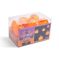 Globiz International Kft. Halloween-i LED-es fényfüzér - tök - 12 LED - 2 x AA - 1,65 m