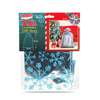 Globiz International Kft. Karácsonyi ajándék tasak - extra nagy - fólia - jégkristály - 78 x 120 cm