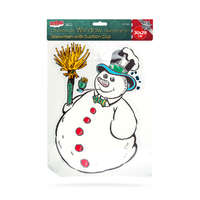 Globiz International Kft. Karácsonyi ablakdekoráció - hóember - tapadókorongos - 30 x 29 cm