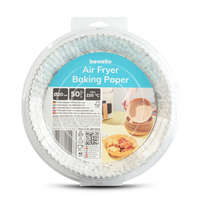 Globiz International Kft. Air fryer sütőpapír - olaj nélküli sütőhöz - mintás, kör - 20 cm - 50 db / csomag