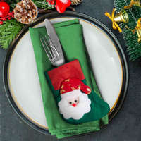 Globiz International Kft. Karácsonyi evőeszköz dekor - 12 cm, 2 féle minta, 2 db / csomag