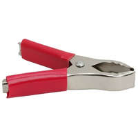 Globiz International Kft. Krokodilcsipesz piros 05179PI 75 mm piros PVC szigeteléssel (30A)