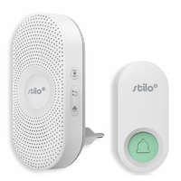 Stilo Stilo vezeték nélküli csengő 300m IP44 nyomógombos, AC 230V, beltéri