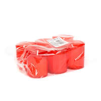 Globiz International Kft. 6 db-os mécses betét, szín: piros - Ø4,3 cm