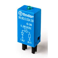 Finder-Hungary Kereskedelmi Kft. FINDER 99.80.0.230.59 Dugaszolható modul, zöld LED-es állapotjelzés, (110...240)V AC/DC