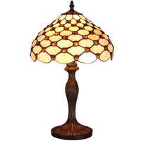 Luxera s.r.o. Tiffany asztali lámpa borostyán színben, 49 cm - Prezent 53, 1xE27 foglalattal