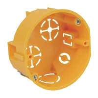 Kopos Elektro Gipszkarton doboz 1-es, d73mm, 34mm mély, sárga, univerzális KU 68/71L1 NA Kopos