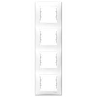 Schneider Electric Zrt. Schneider Sedna négyes keret, függőleges fehér SDN5802021