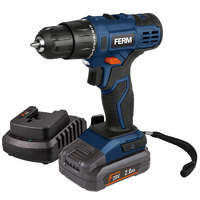 Ferm FERM Akkumulátoros fúró 20V, 2.0 Ah akku, töltő, koffer CDM1158