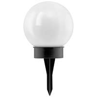 EGLO Magyarország Kft. Kültéri napelemes földbe szúrható LED gömb lámpa, 34 cm - Puglia Eglo 22441, 3000 K, 0,1 W, 1,2 V, IP44