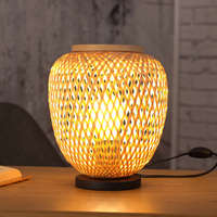 EGLO Magyarország Kft. Bambusz hangulatlámpa natúr színben, 25 cm - Dembleby Eglo 43263, 1xE27 foglalattal
