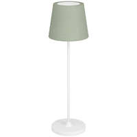 EGLO Magyarország Kft. Szabályozható asztali LED lámpa fehér-zöld színben, 34 cm, érintőkapcsolós, USB aljzattal - Leonero Eglo 75936, 300 lm, 2400/3000/4000K, állítható színhőmérséklet és fényerősség, 3 lépcsős dimmelés, 3,8 W,