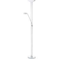 EGLO Magyarország Kft. Szabályozható LED állólámpa, 180 cm, fehér-ezüstszínű - Baya Eglo 93875, fényerőszabályzó kapcsoló, 3000 K, 1950 lm, 22,5 W