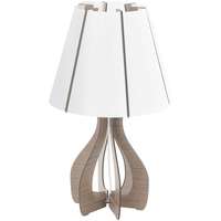 EGLO Magyarország Kft. Fa asztali lámpa barna színben, 45 cm - Cossano Eglo 94954, 1xE27 foglalattal