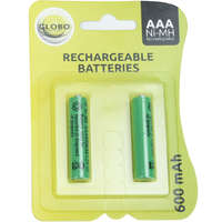 Globo Eastern Europe s.r.o Napelemes lámpához akkumulátor, AAA 600mAh, 2db/bliszter - Solar Globo 33000-2E