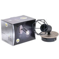Globo Eastern Europe s.r.o Mini rácsos spot lámpa, fekete-fa - Xara Globo 54802S-1H