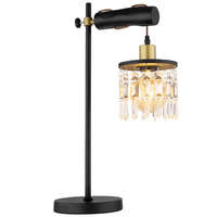 Globo Eastern Europe s.r.o Asztali kristály lámpa, fekete, 55 cm - Comma Globo 15533T, 1xE27 foglalattal