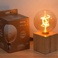 Globo Eastern Europe s.r.o E27 LED dekor fényforrás, 4 W, 240 lm, 1800 K, színátmenetes borostyán üveg