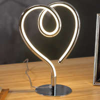 Globo Eastern Europe s.r.o Asztali LED lámpa, szalag hatású, 23 cm, króm - Amore Globo 28054C - 3000 K, 250 lm, 6 W, 1.5 méteres kábel