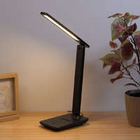 Globo Eastern Europe s.r.o Szabályozható asztali LED lámpa- bőr hatású 50 cm - Brighton Globo 58439S, dimmelhető, USB kábellel, 1.2 méretes kábellel, 2700-6500-4000 K, 570 lm, 5 W, 230 V