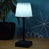 Globo Eastern Europe s.r.o Érintőkapcsolóval szabályozható asztali LED lámpa, 25 cm, tölthető, fekete színben - Xayden Globo 28061S - szabályozható fényerősség, 3000/6000 K, 100 lm, 2 W, 0.8 méteres kábel, akkumulátoros