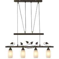 Globo Eastern Europe s.r.o Függesztett lámpafém levél díszekkel, kovácsolt vas hatású, állítható mgassággal - Venezia Globo 30800423X