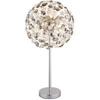 Globo Eastern Europe s.r.o Design asztali lámpa, 65 cm, kristály pitypang, króm, füstszínű - Katrina Globo 64135TC - 350 lm, 3.5, 1.5 méteres kábel
