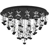 EGLO Magyarország Kft. Mennyezeti LED lámpa kristály virág díszekkel, 78 cm - Pianopoli 2 Eglo 390276, 10320 lm, 3000 K, 43x1,8 W, 220-240 V