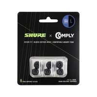 SHURE SHURE x Comply TZ100 fekete szivacs SE és AONIC fülhallgatóhoz, 3 pár, méret: Large