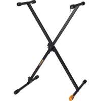 Hercules Hercules Billentyű állvány, X-tipusú, szimplavázas, 1 hangszerhez, 80 kg kapacitás